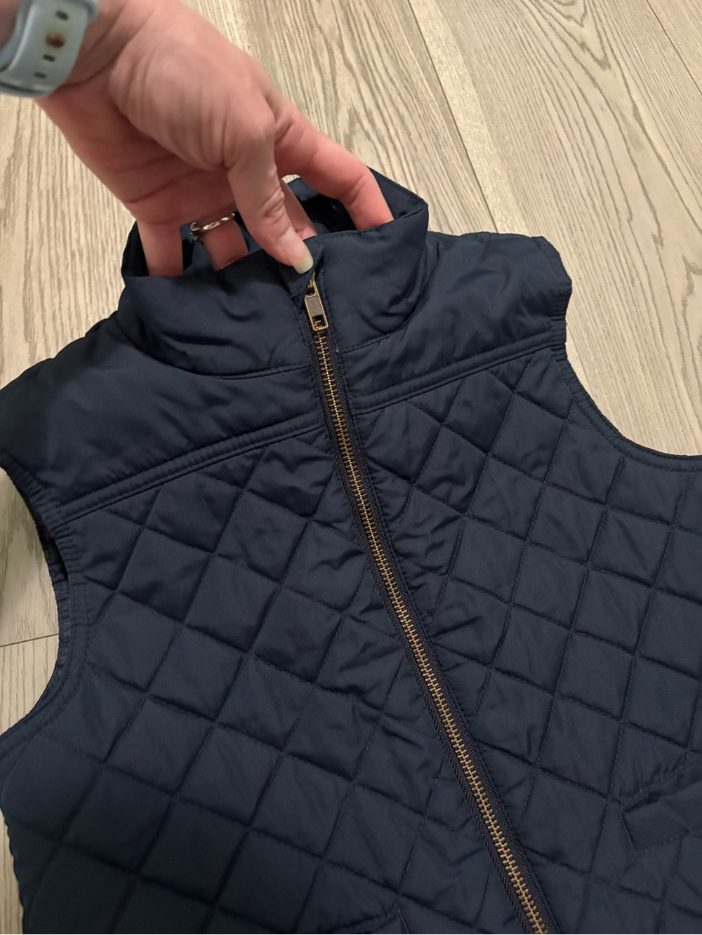 Crewcuts Kids Quilted Navy Vest Size 6/7 - Picture 3 of 7